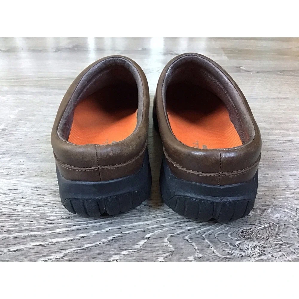 Merrell Encore Nova 2 Clogs Women's Size 7.5 Brown Leather Slip On Mules J598432